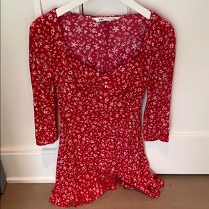 Floral mini dress from Zara!